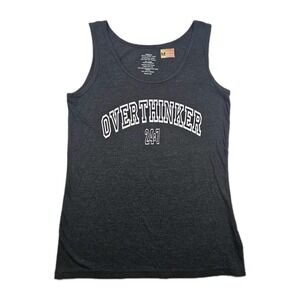 Country Blessings Tank Top Overthinker 24:7 M‎ Grey Shirt Fun Spiritual Gift